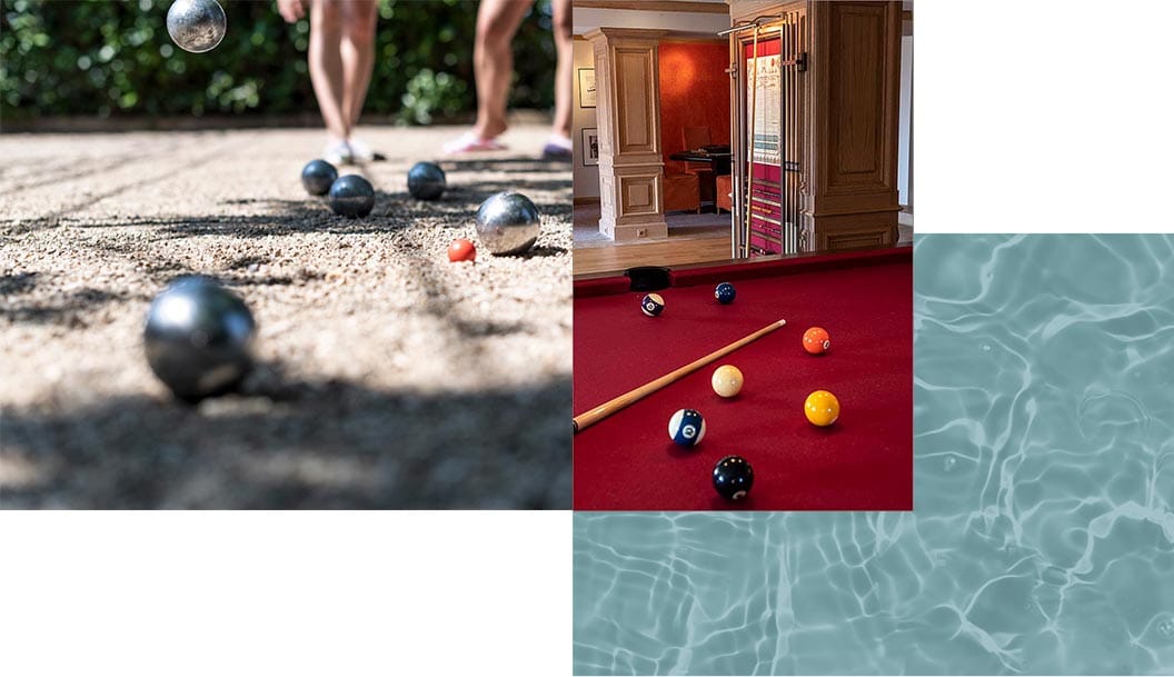 Le parc équipé de la maison d’hôtes Terre de Rêve : pétanque et jeux