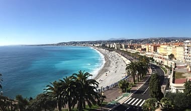 French Riviera beach